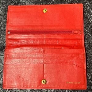 Very Nice Red Leather Women's Wallet, Tried to find Brand but No Exact Match